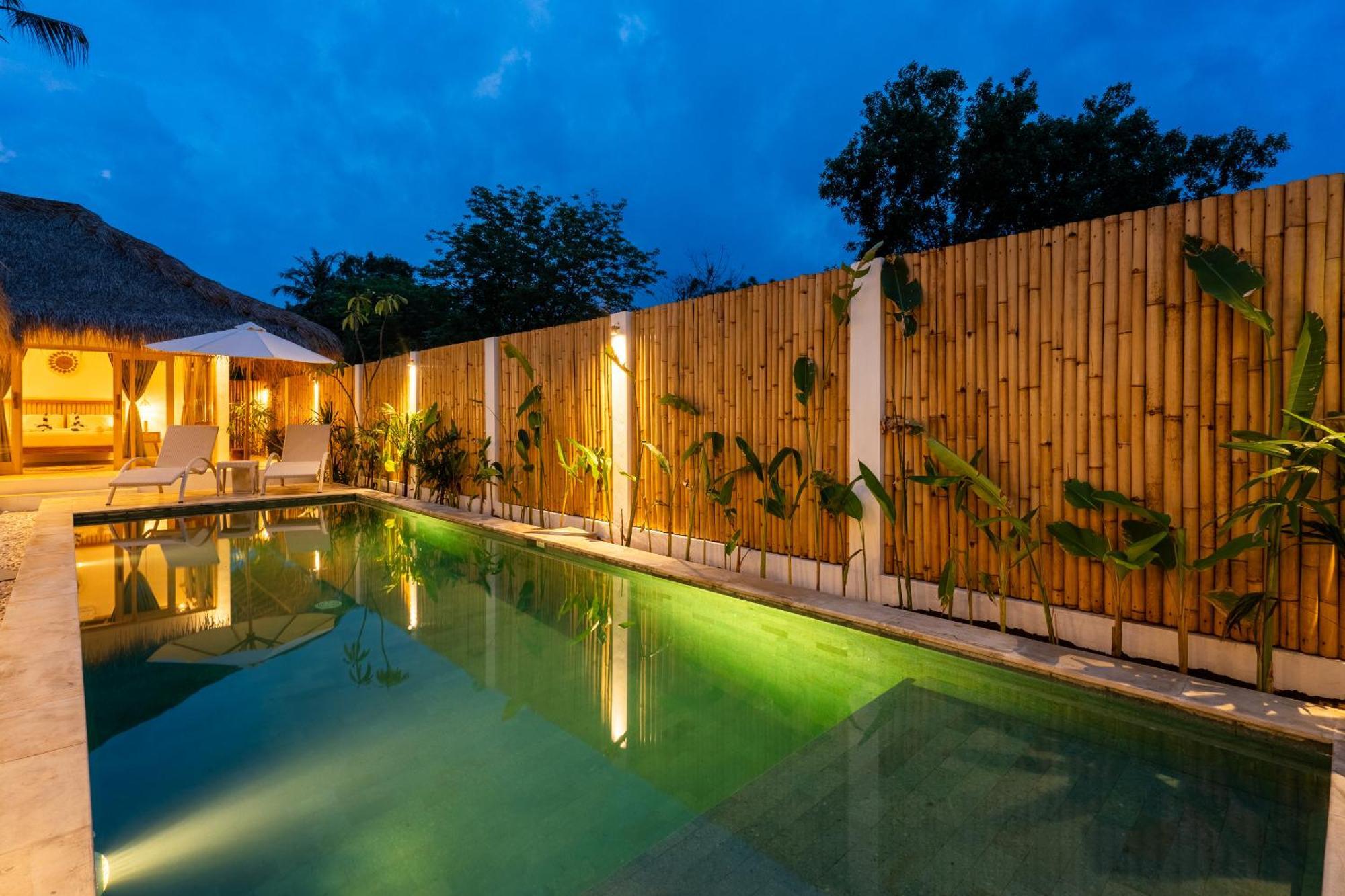 Villa Kelapa Kucing Gili Air Extérieur photo