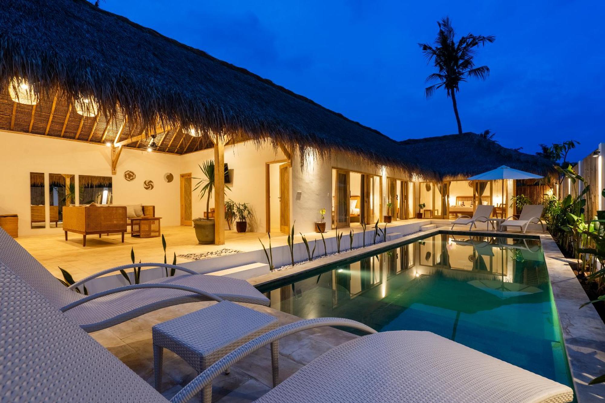 Villa Kelapa Kucing Gili Air Extérieur photo
