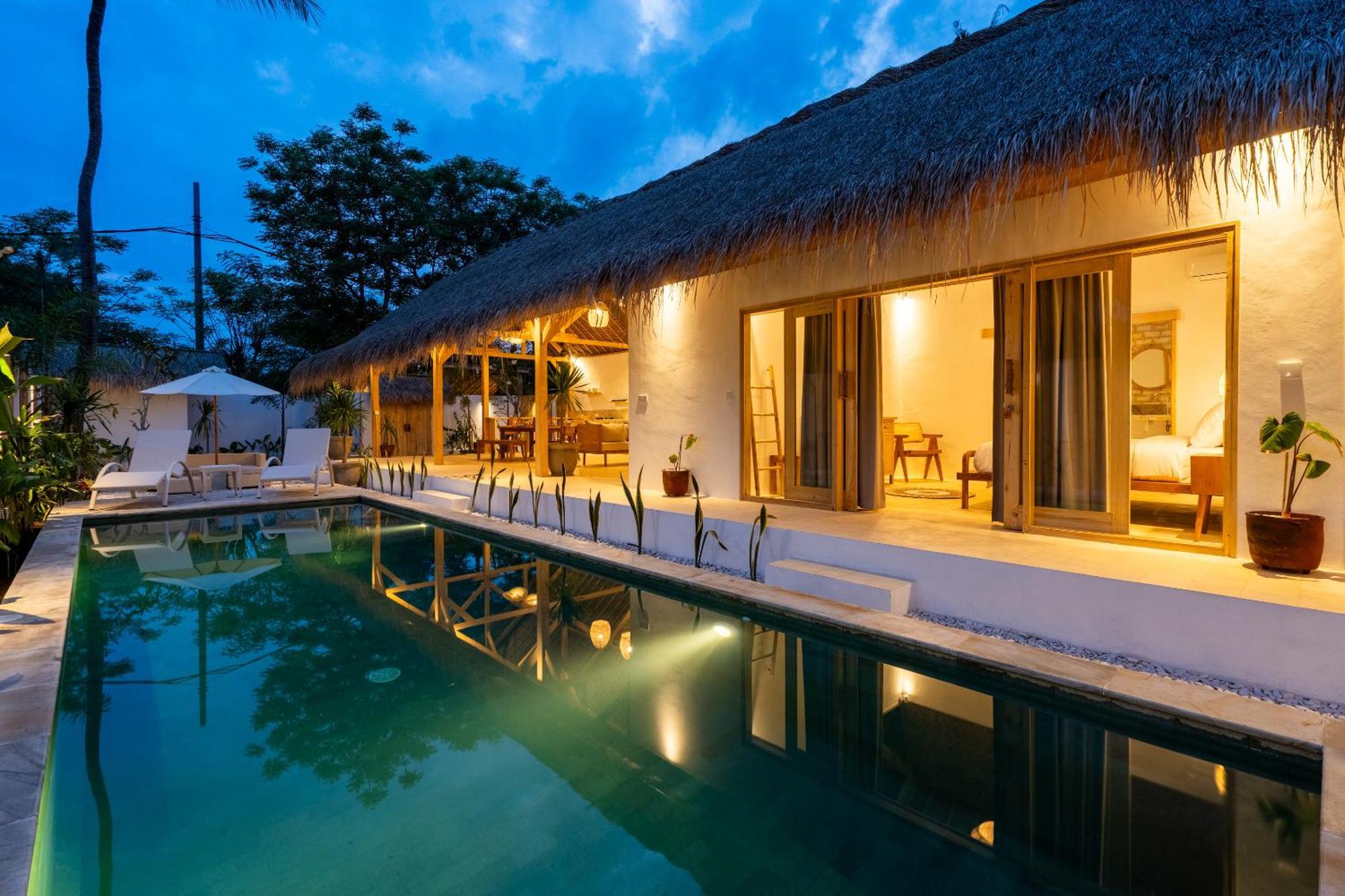 Villa Kelapa Kucing Gili Air Extérieur photo
