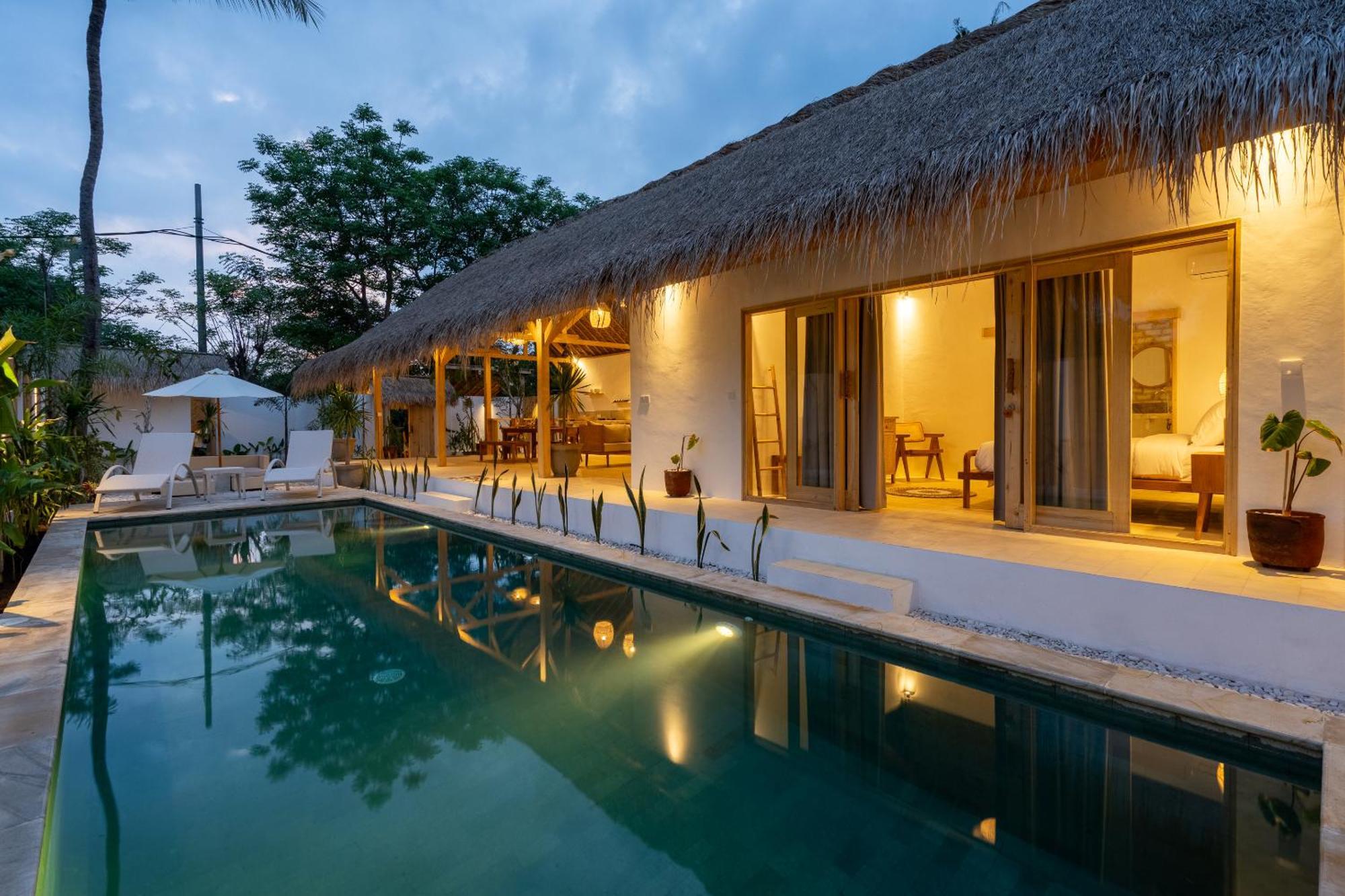 Villa Kelapa Kucing Gili Air Extérieur photo